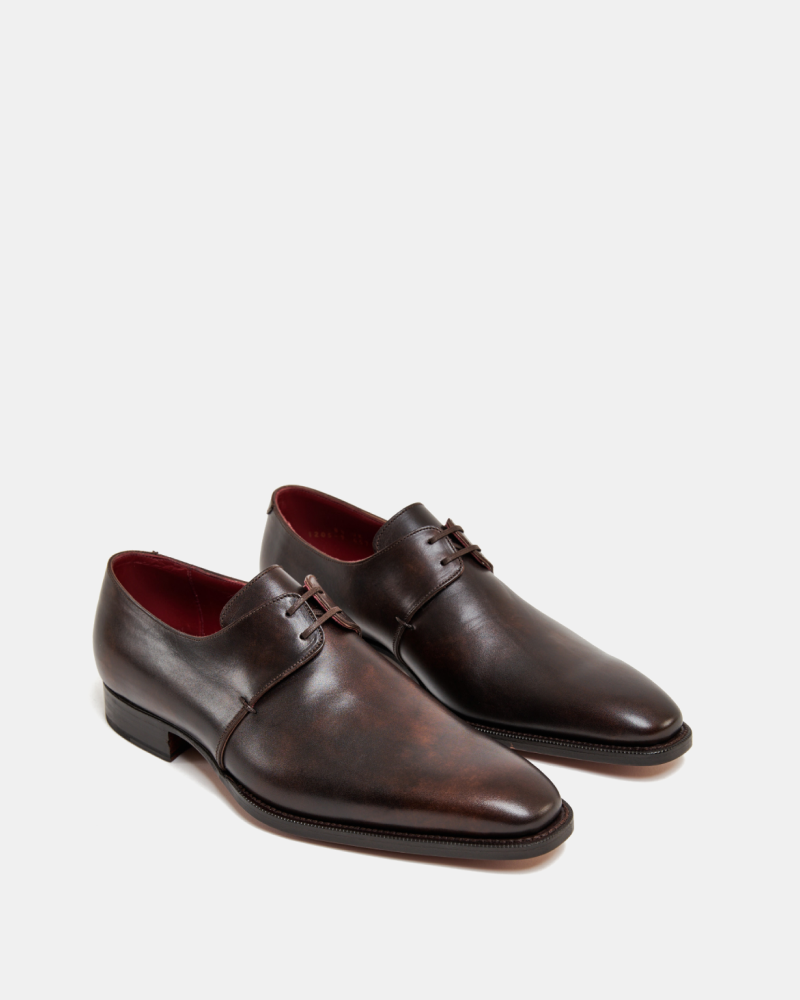 Museum Brown Leather Derby Dress Shoe