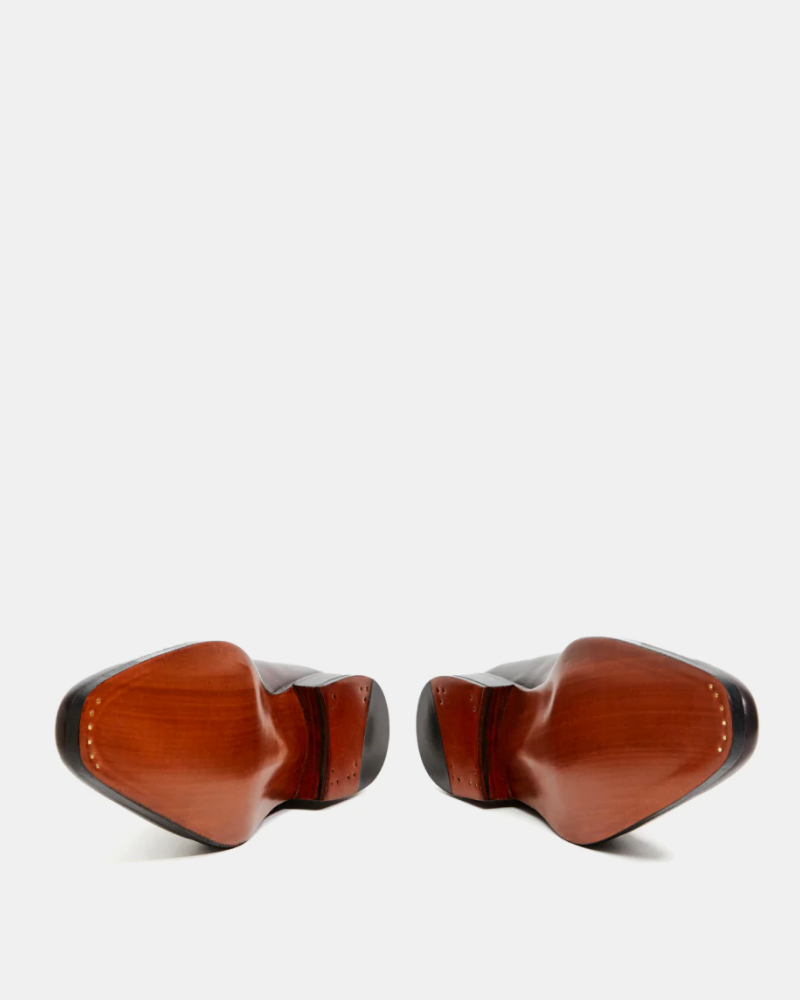 Museum Brown Leather Derby Dress Shoe