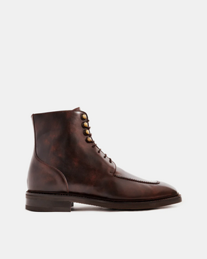 Museum Brown Leather Split Toe Boot