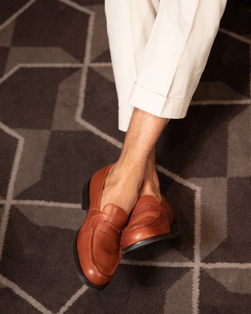 [SALE] - Brown Soft Leather  Loafer