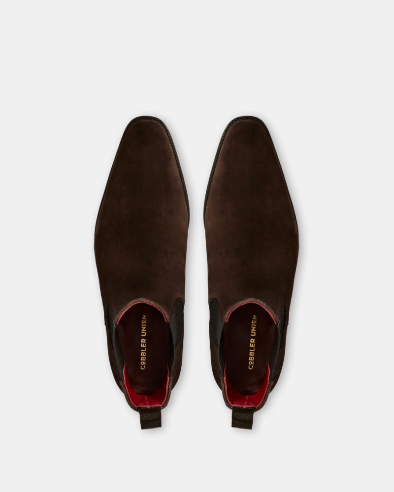 [SALE] - Brown Suede Chelsea Boot