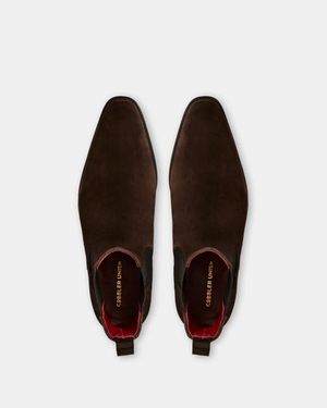 Brown Suede Chelsea Boot