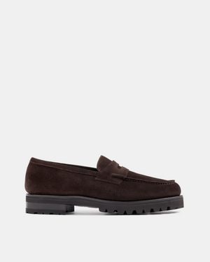 Brown Suede Lightweight Penny Loafer