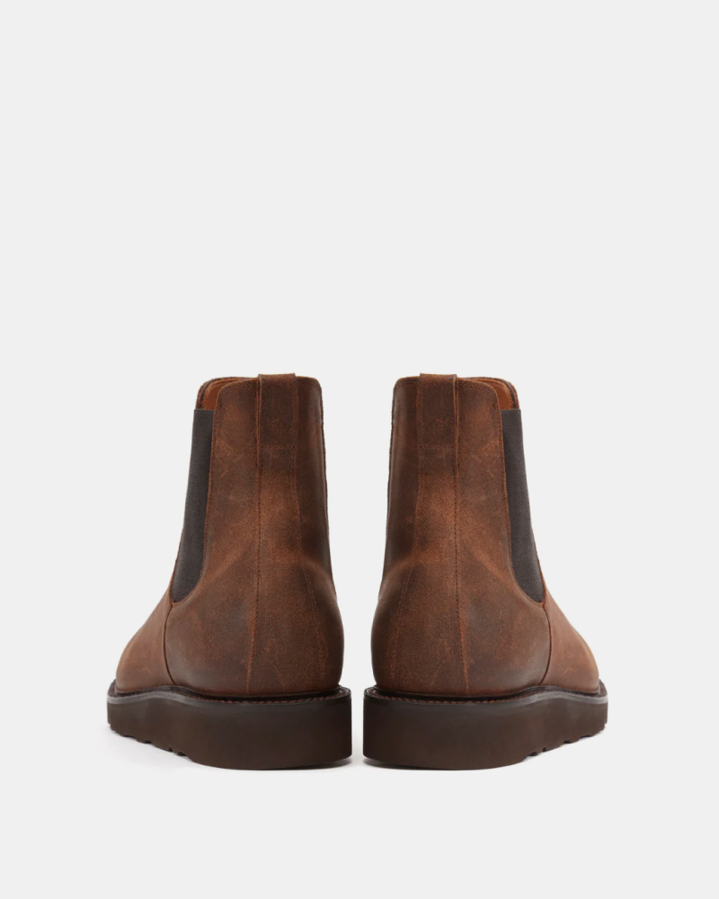 Brown Waxed Suede Chelsea Boot Cobbler