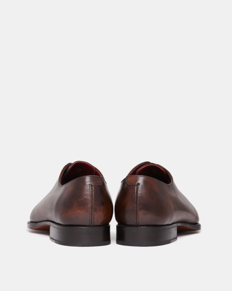brown leather dress shoe The Black Tux Leather Shoes In Brown