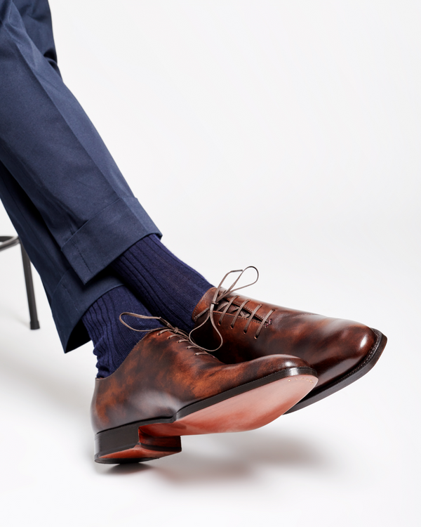walnut brown dress shoes Men's Brown Leather Low Quarter Oxford