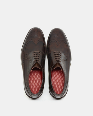 Brown Wingtip Derby Shoe