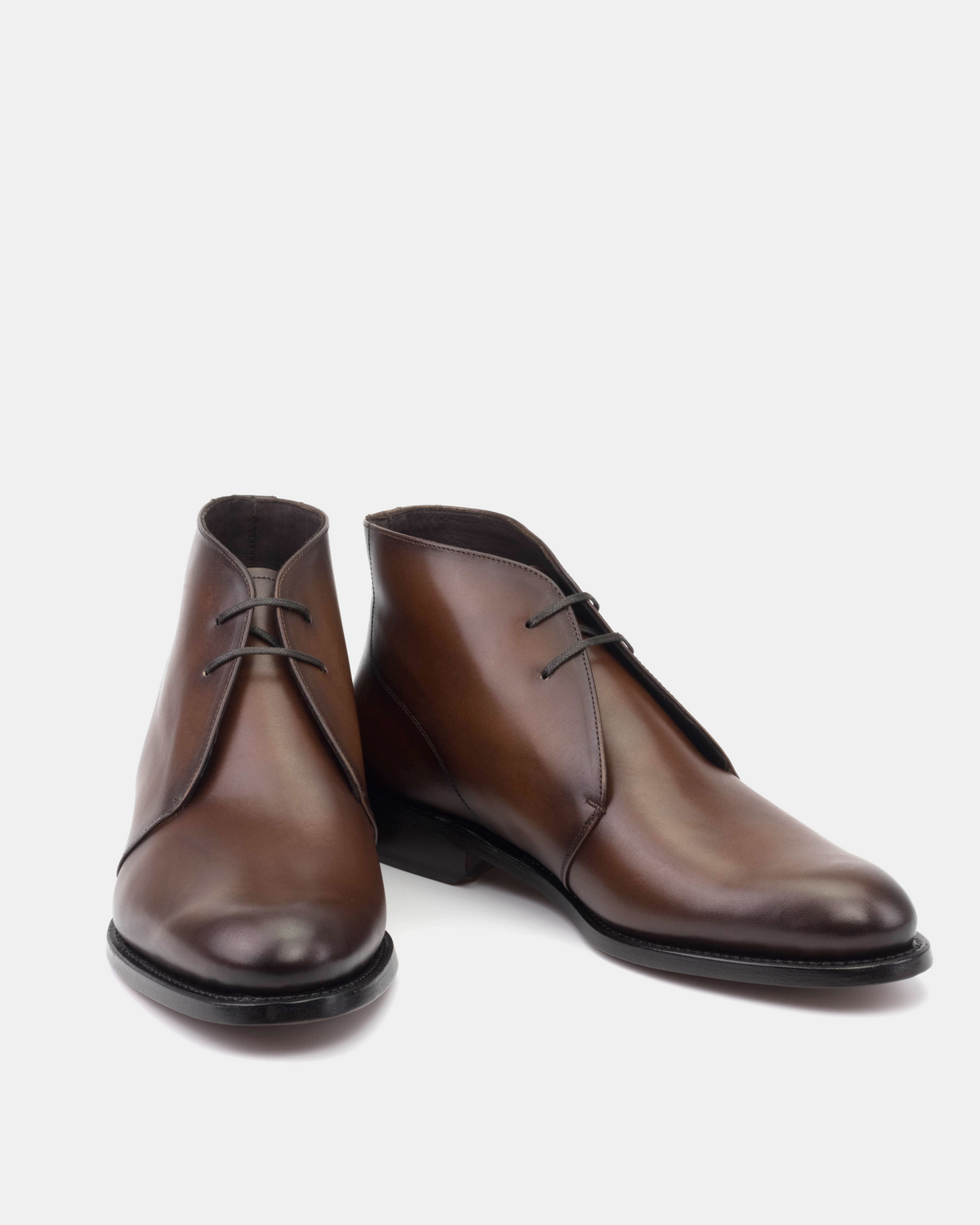 Men's Brown Leather Chukka Boots