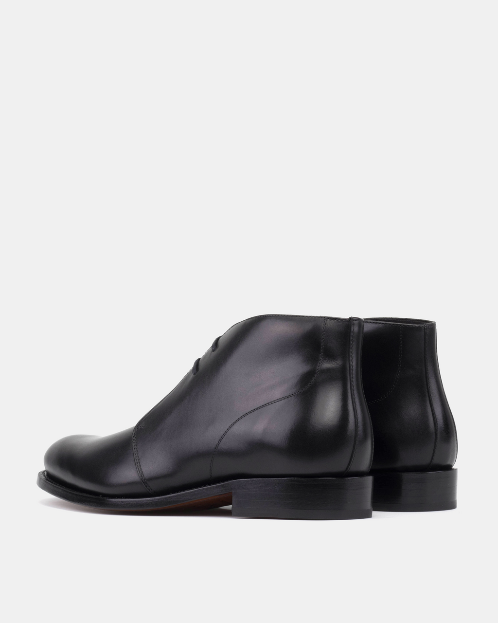 [SALE] - Black Chukka with Half-Rubber Soles - 675