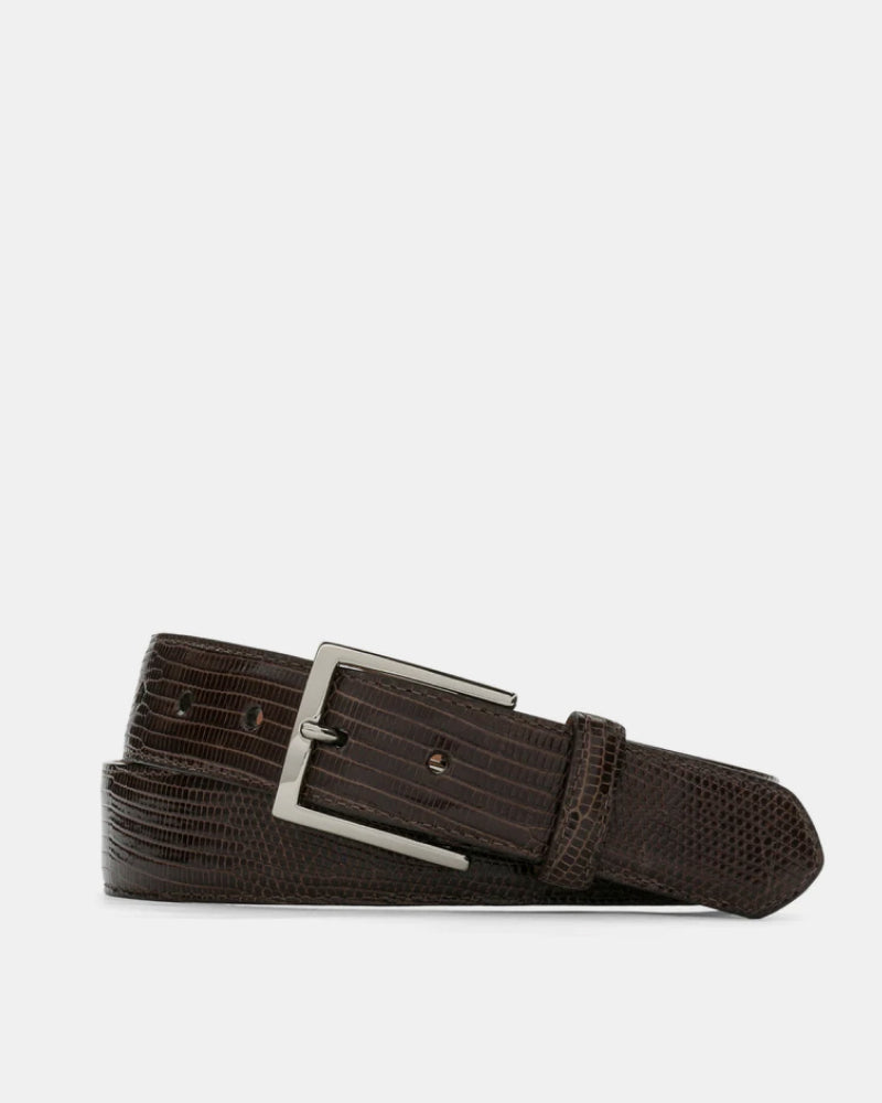 Classic Lizard Belt in Chocolate