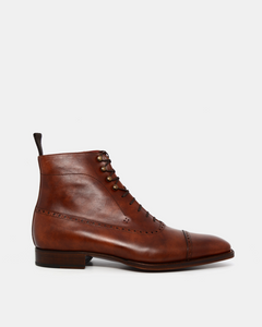 Cognac-Balmoral-Brogue-Boot-  display picture 3