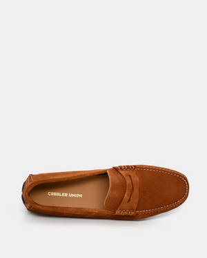 Cognac suede loafers hotsell