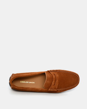 Cognac Suede Driving Shoes