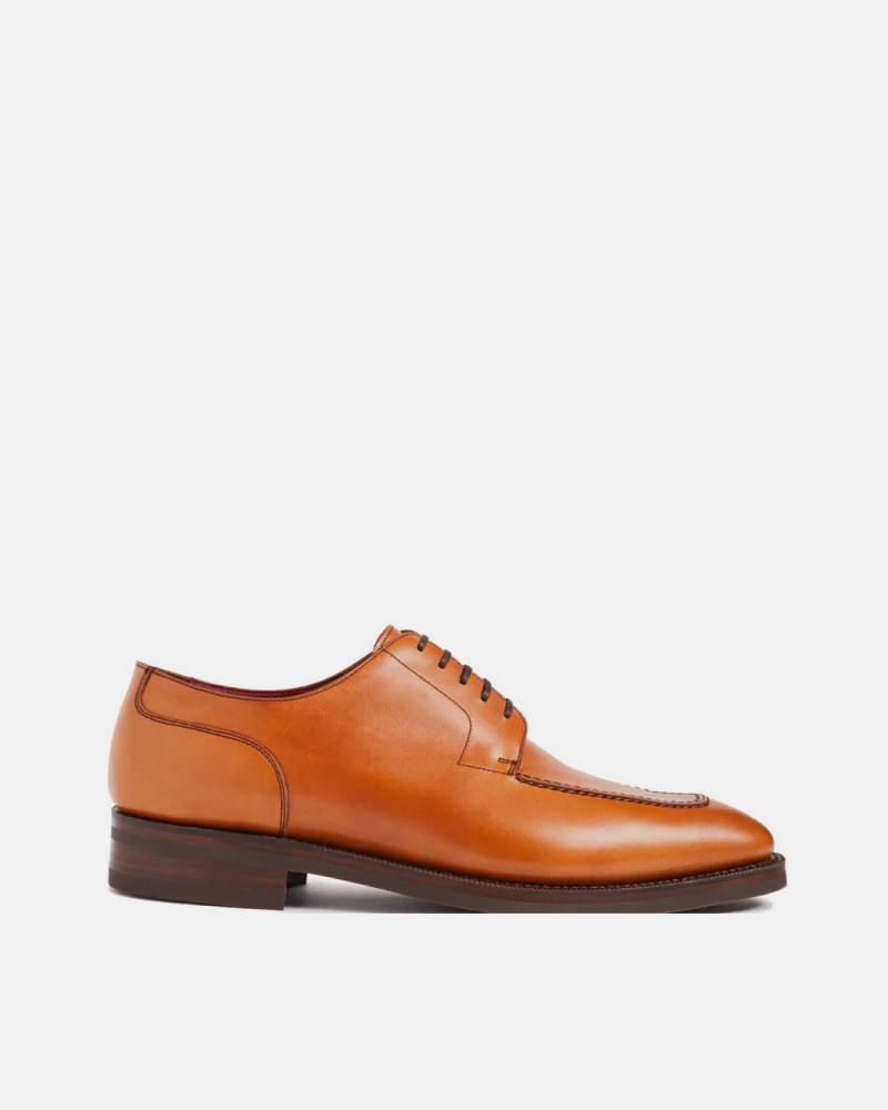 [SALE] - Cognac Calf Norwegian Split Toe Shoe