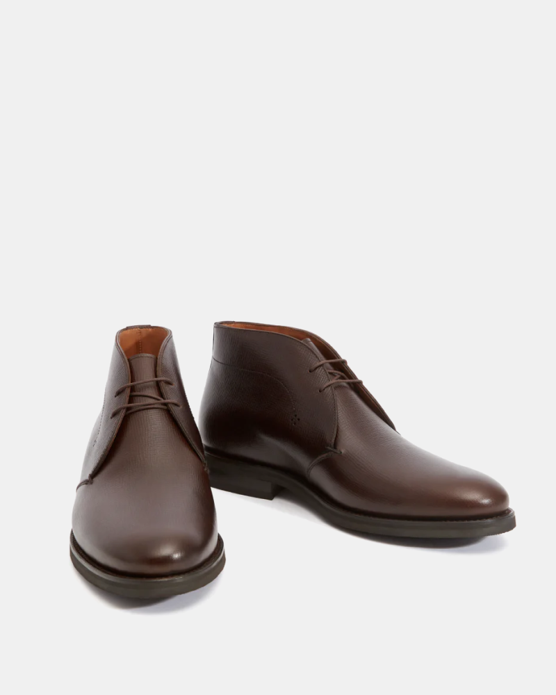 Dark Brown Leather Chukka Boot Cobbler Union
