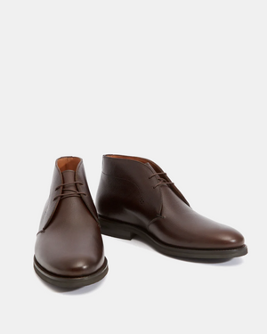 Dark Brown Leather Chukka Boot