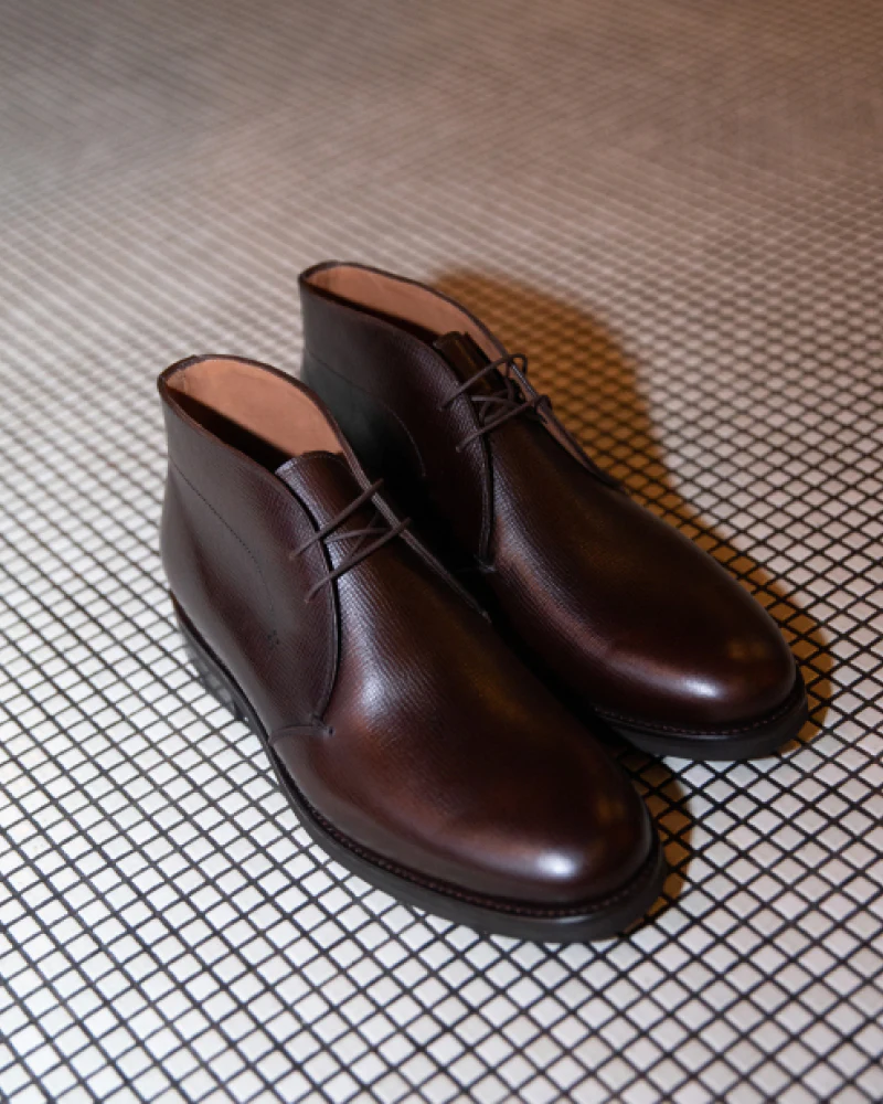 Dark Brown Leather Chukka Boot