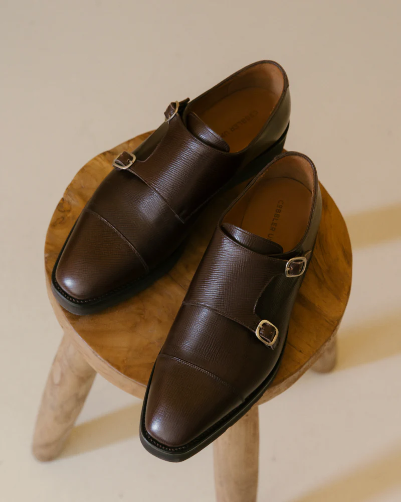[SALE] - Dark Brown Lightweight Monkstrap Shoe