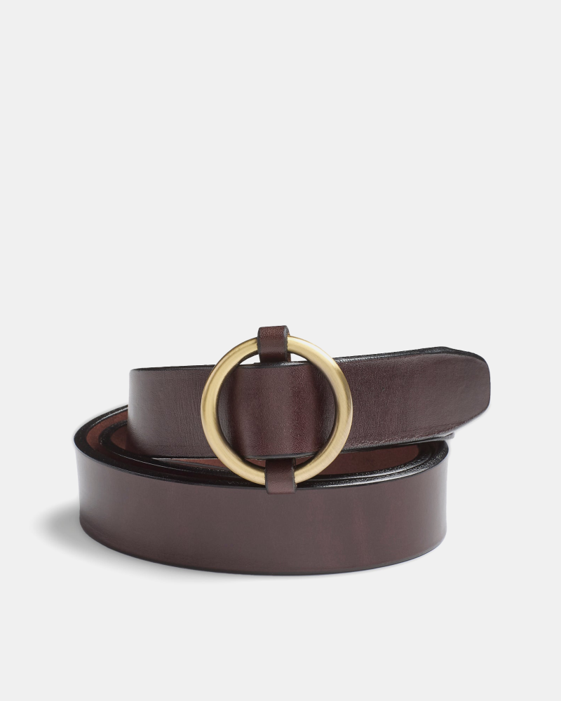 Dark Brown Ring Belt - Cobbler Union