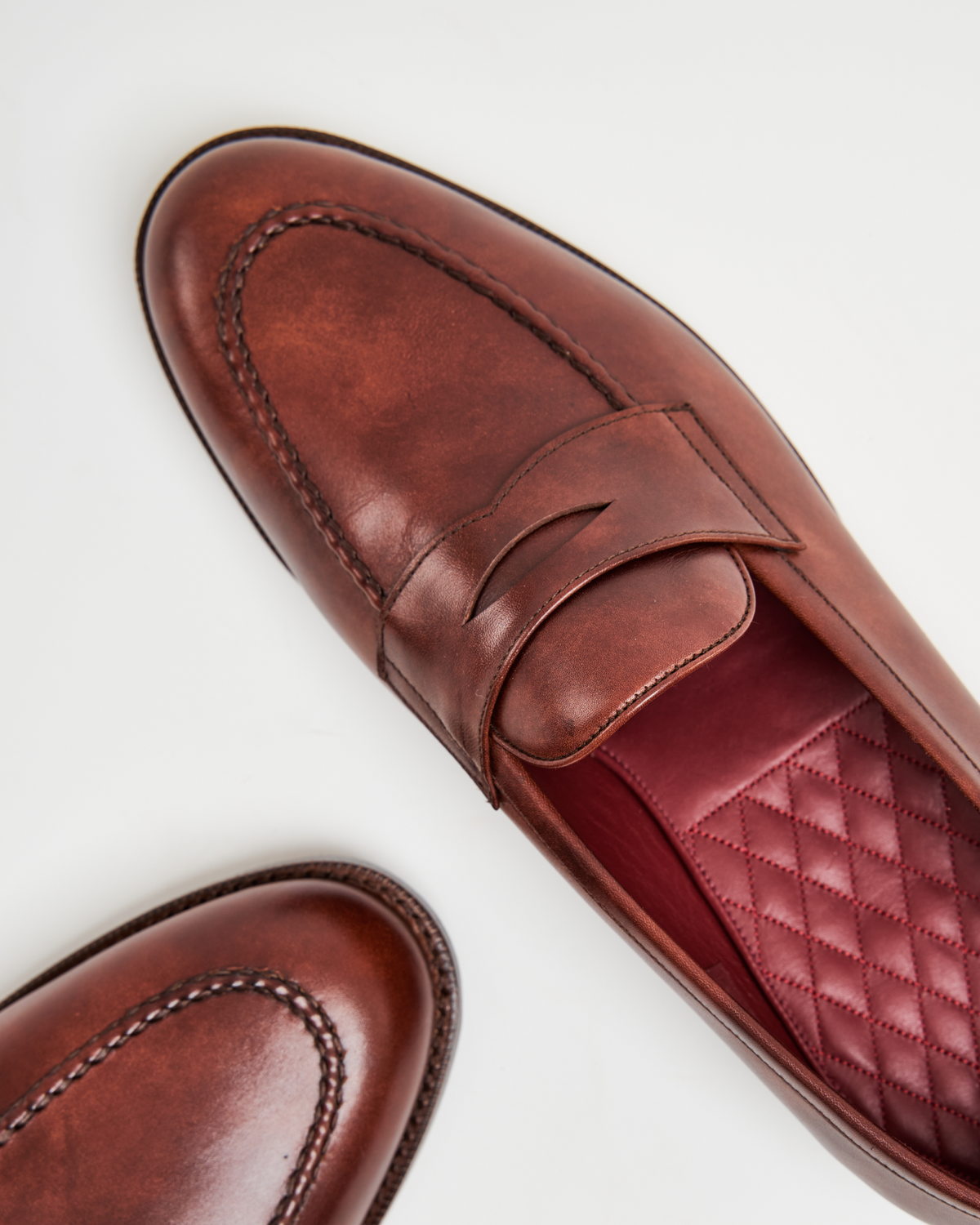 Museum Cognac Leather Penny Loafer