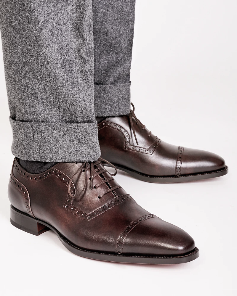 Museum Brown Cap Toe Brogue Oxford Shoe 10.5 UK / 11.5 US Museum Brown Cap Toe Brogue Oxford Shoe 10.5 UK / 11.5 US