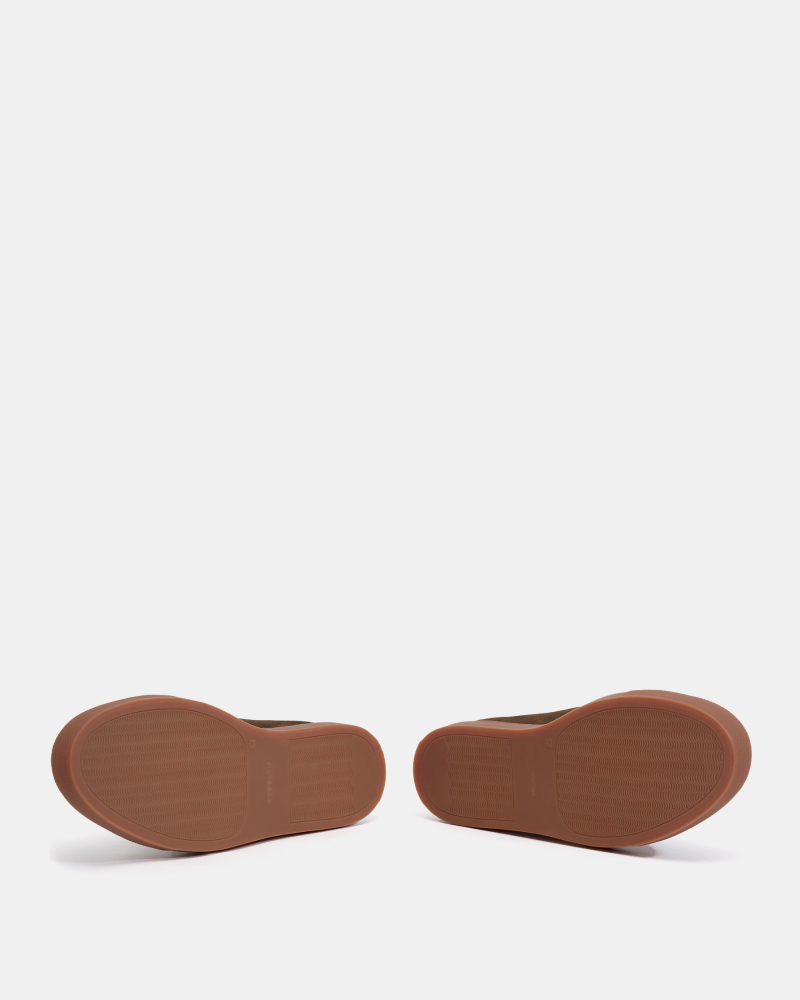 Green Olive Suede Sneaker - Cobbler Union