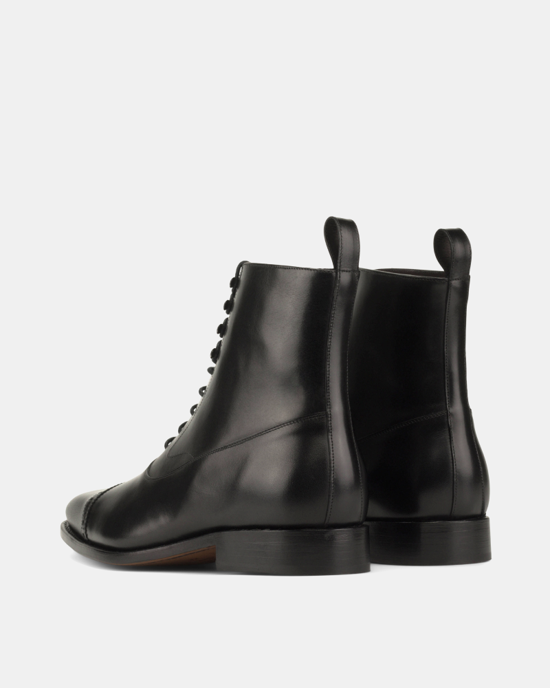 Guillaume Black Calf Balmoral Boot - 722