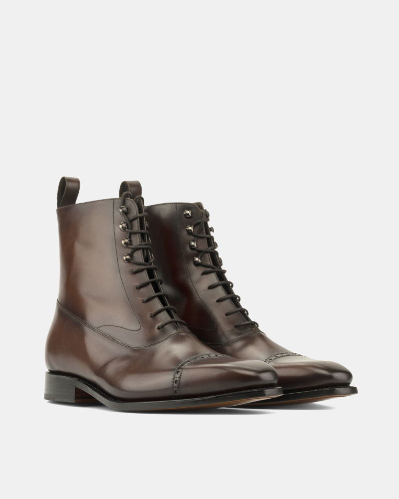 Guillaume Brown Calf Balmoral Boot - 722