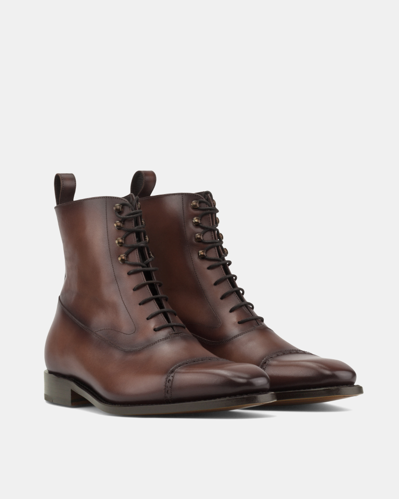 Guillaume Brown Calf Balmoral Boot - 722