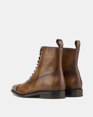 Guillaume Cognac Calf Balmoral Boot - 722