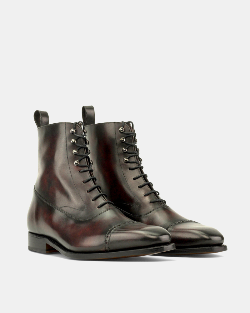 Guillaume Museum Oxblood Patina Balmoral Boot - 722