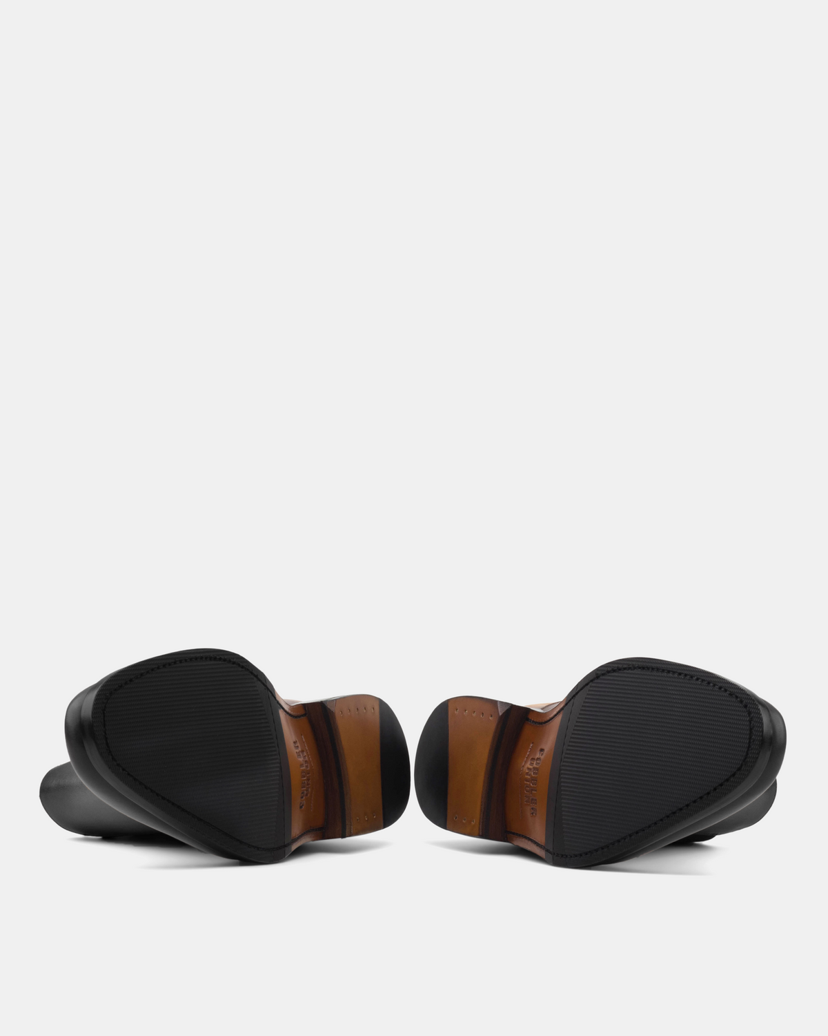 [SALE] - Bennett Black Chelsea Boot with Half-Rubber Soles - 722