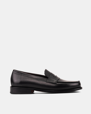 Henry Black Grain Penny Loafer - 144