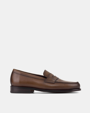 Henry Brown Grain Penny Loafer - 144