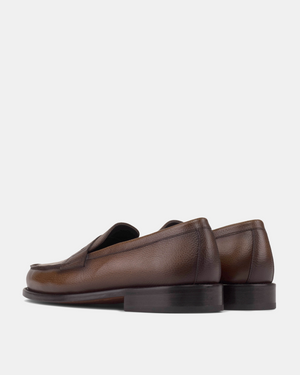 Henry Brown Grain Penny Loafer - 144
