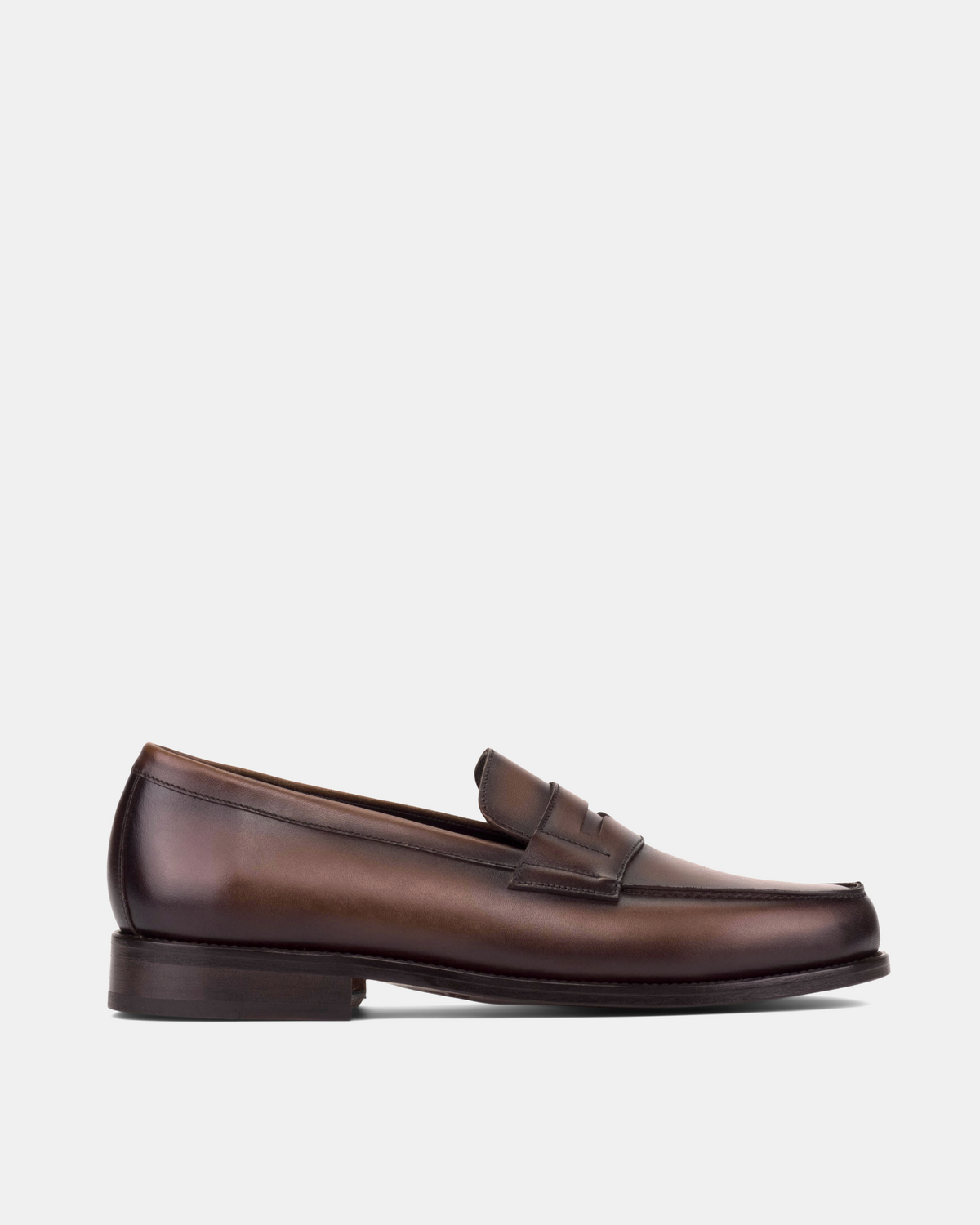 Men's Brown Leather Penny Loafers | Henry 144