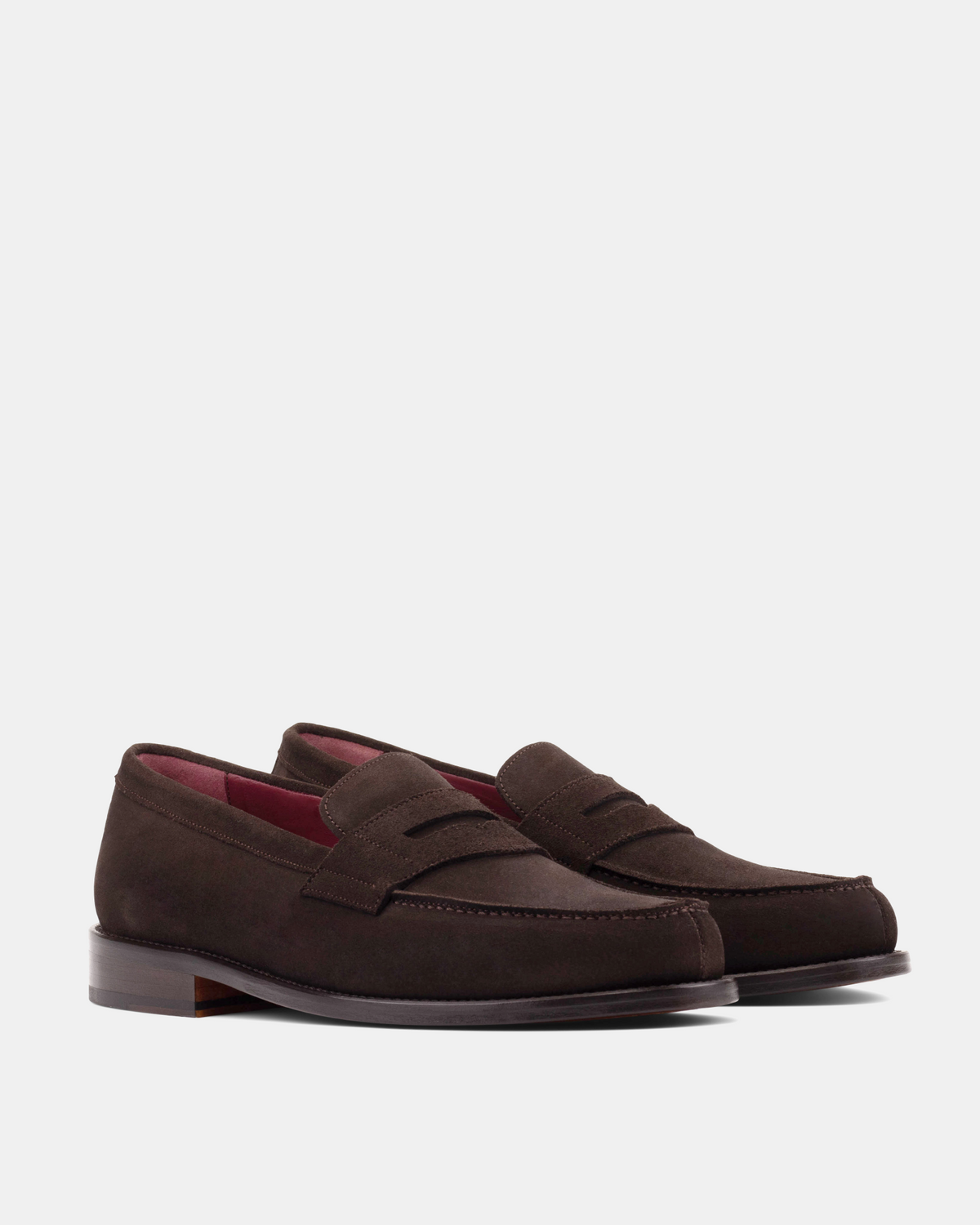 Henry Brown Suede Penny Loafer - 144