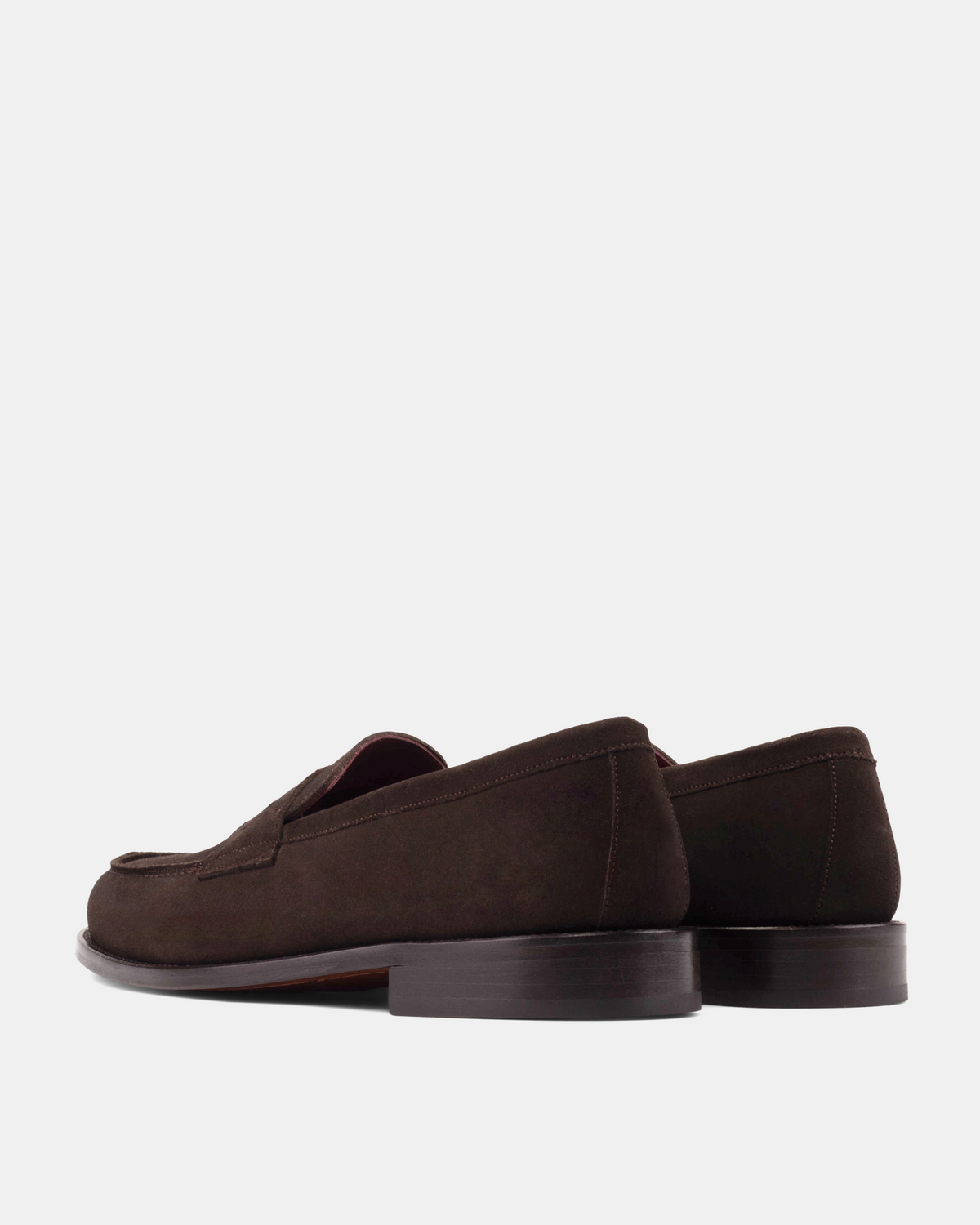 Henry Brown Suede Penny Loafer - 144