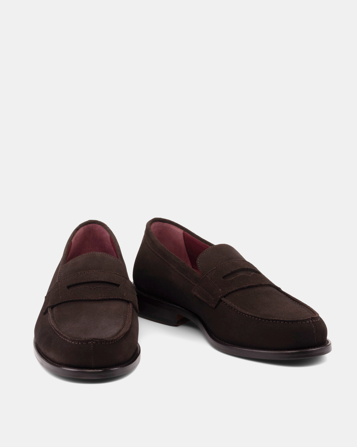 Henry Brown Suede Penny Loafer - 144