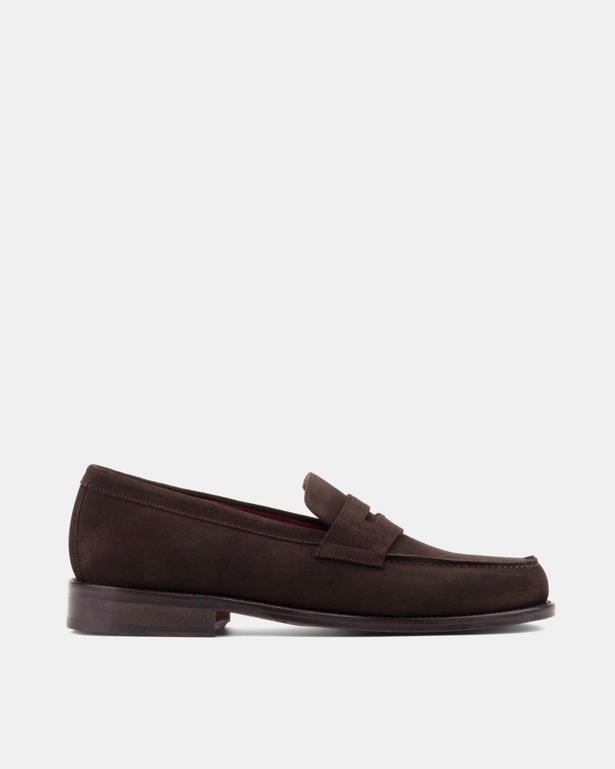 Henry Brown Suede Penny Loafer - 144