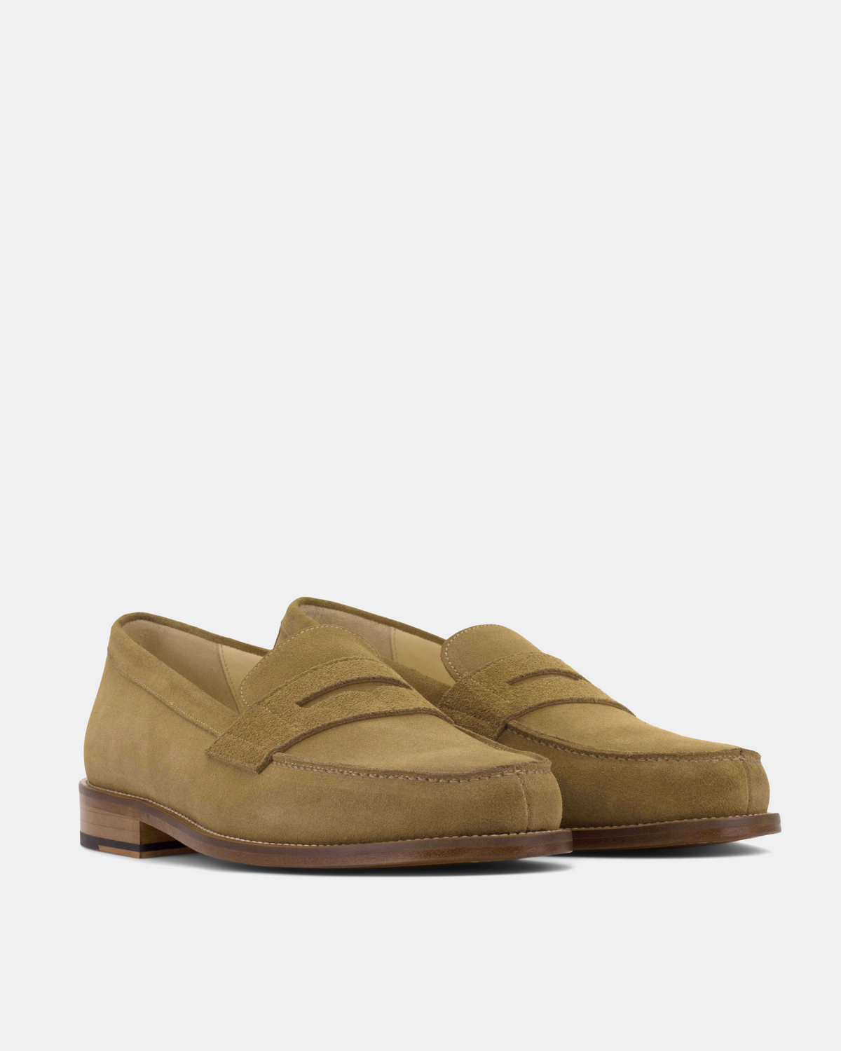 Henry Camel Suede Penny Loafer - 144
