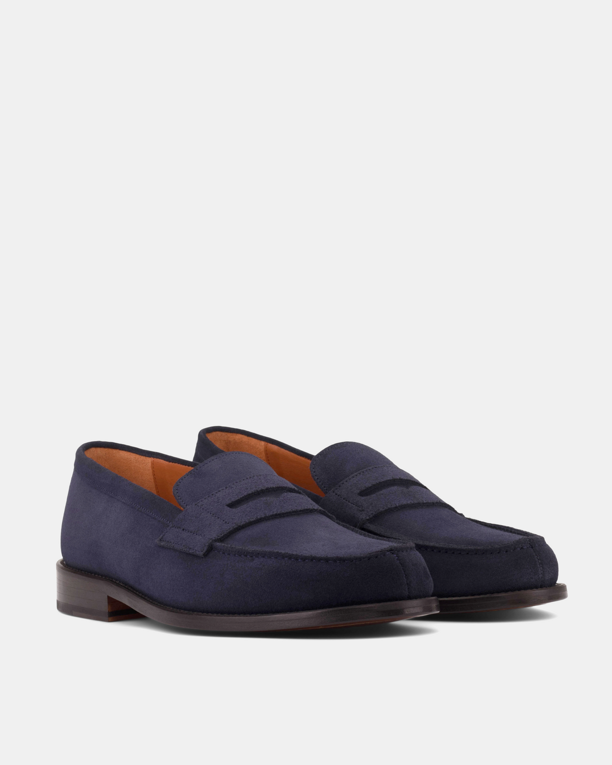 Henry Navy Suede Penny Loafer - 144
