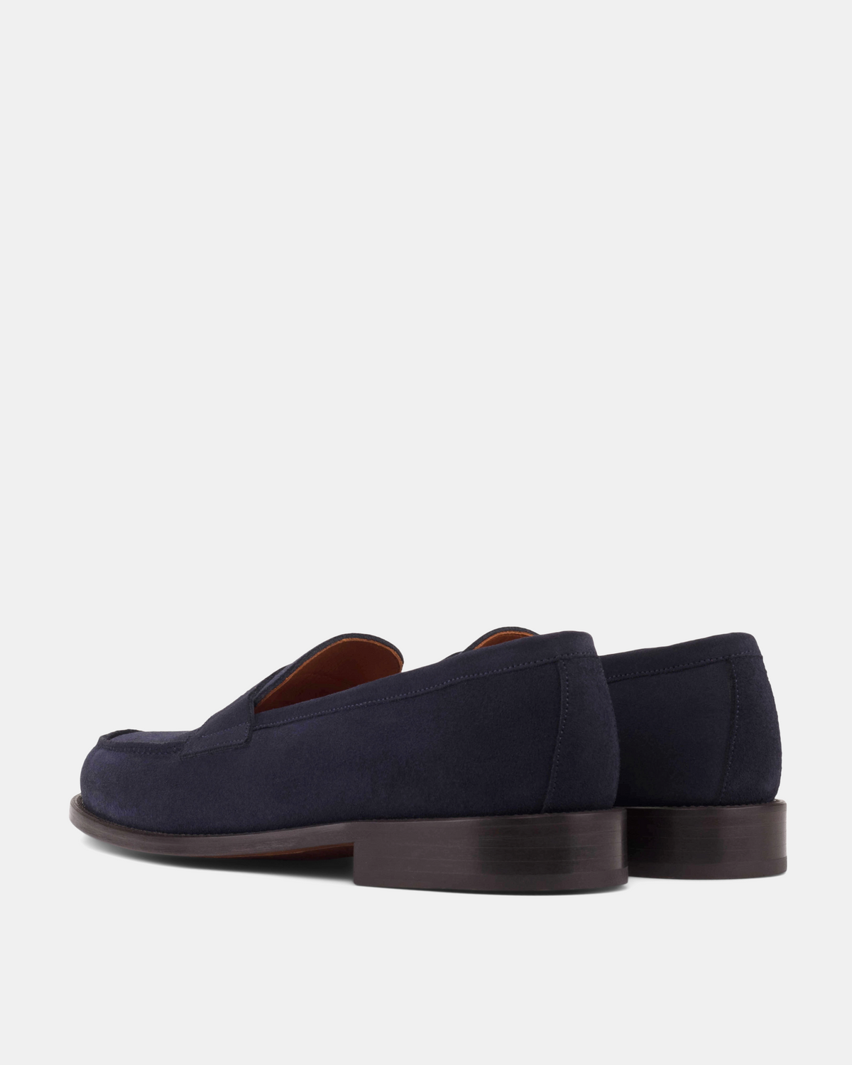 Henry Navy Suede Penny Loafer - 144