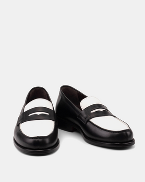 Henry Black & White Penny Loafer - 144