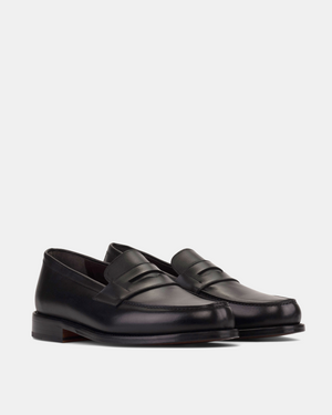 Henry Black Calf Penny Loafer - 144