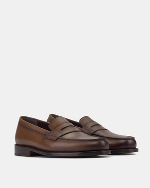 Henry Brown Grain Penny Loafer - 144