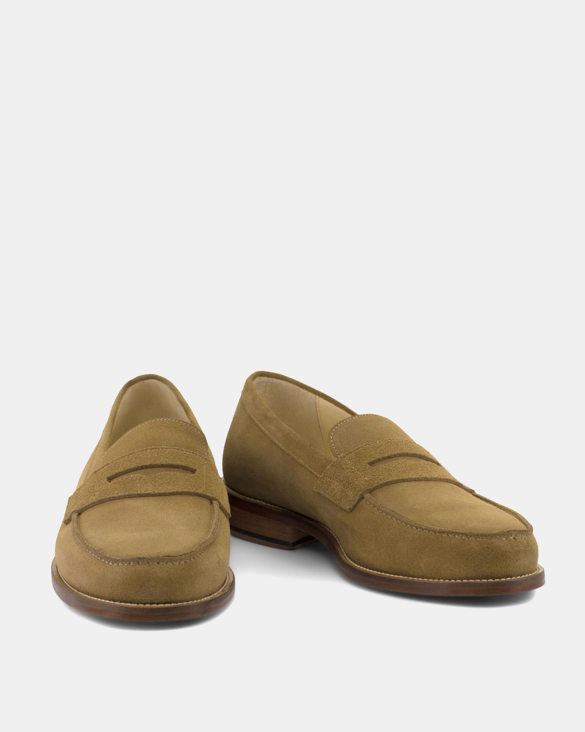 Henry Camel Suede Penny Loafer - 144