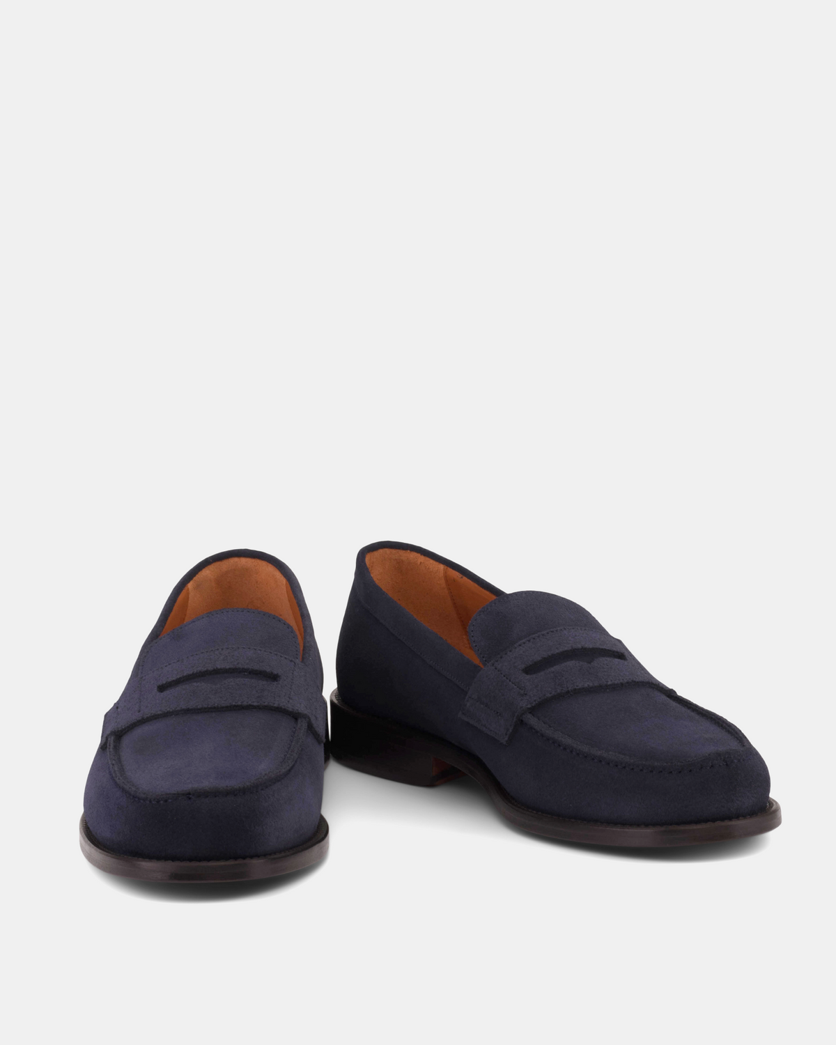 Henry Navy Suede Penny Loafer - 144
