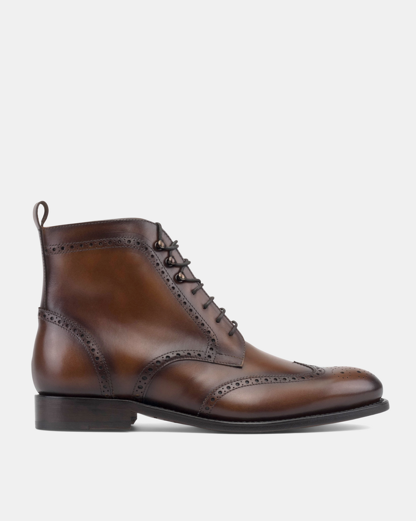 dress boots men brown Men's Leather Brogue Color:Gunmetal menu: juniors Short Black Wedding Dresses These classic mens leather