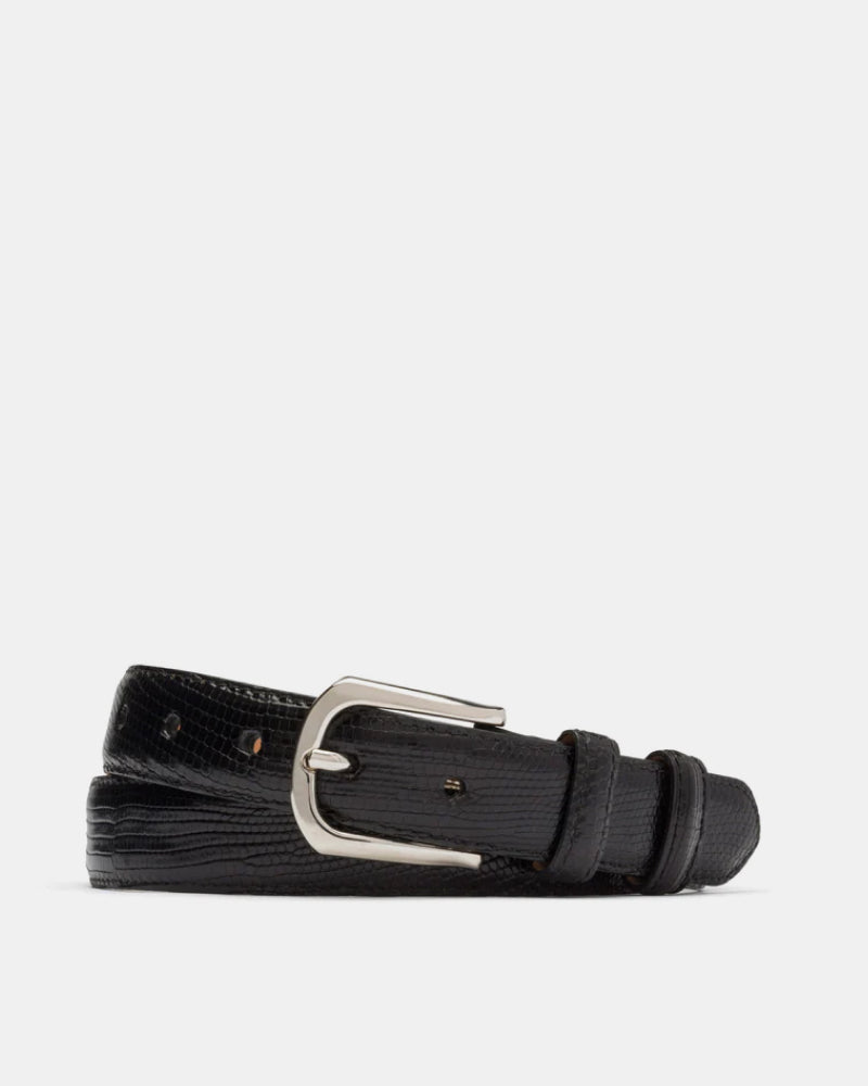 Lizard Belt in Black - Cobbler Union